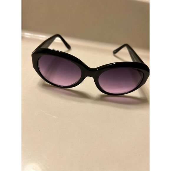 Fossil Sunwear Purple Gradient Lens Black Frame Sunglasses - Picture 1 of 7